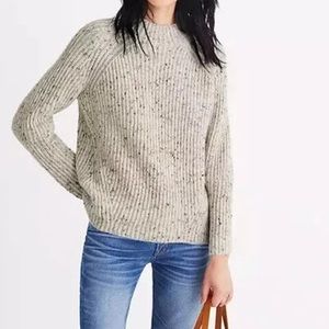 Madewell Northfield Mockneck Wool Blend Sweater